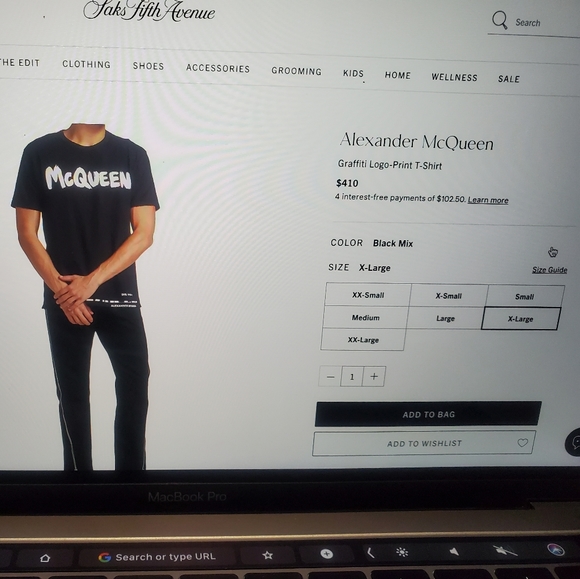 Alexander McQueen T-Shirt 100% Authentic - Picture 7 of 9